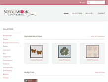 Tablet Screenshot of needleworklinenandmore.com